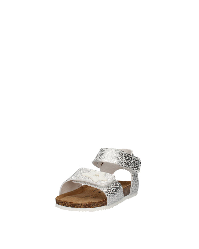 Goldstar sandali in pelle stampata e laminata