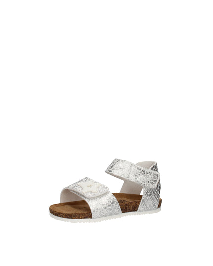 Goldstar sandali in pelle stampata e laminata