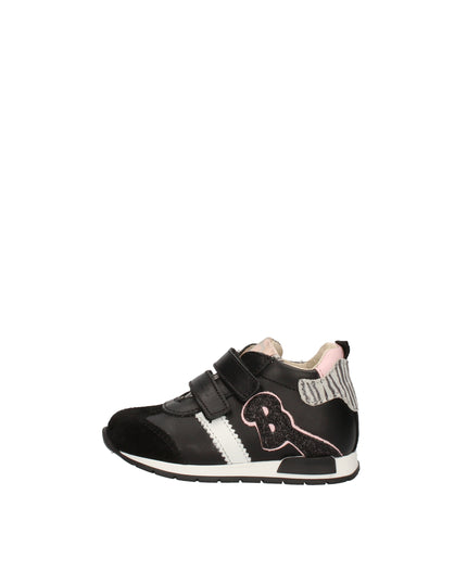 Balducci sneakers con doppio velcro in pelle e camoscio con dettagli animalier