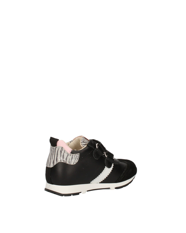 Balducci sneakers con doppio velcro in pelle e camoscio con dettagli animalier