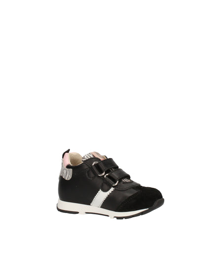 Balducci sneakers con doppio velcro in pelle e camoscio con dettagli animalier