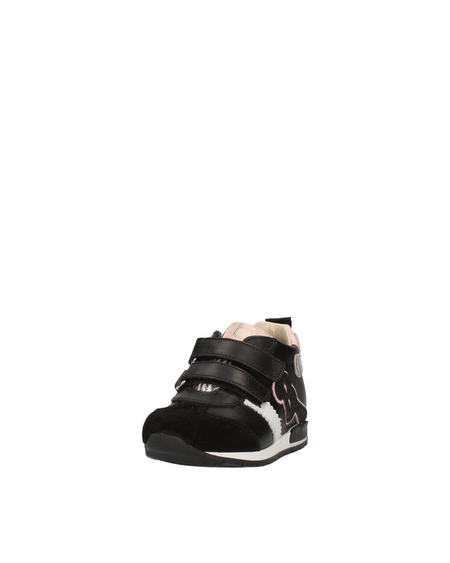 Balducci sneakers con doppio velcro in pelle e camoscio con dettagli animalier