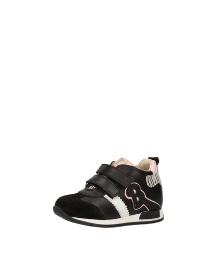 Balducci sneakers con doppio velcro in pelle e camoscio con dettagli animalier