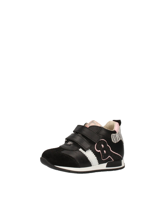 Balducci sneakers con doppio velcro in pelle e camoscio con dettagli animalier