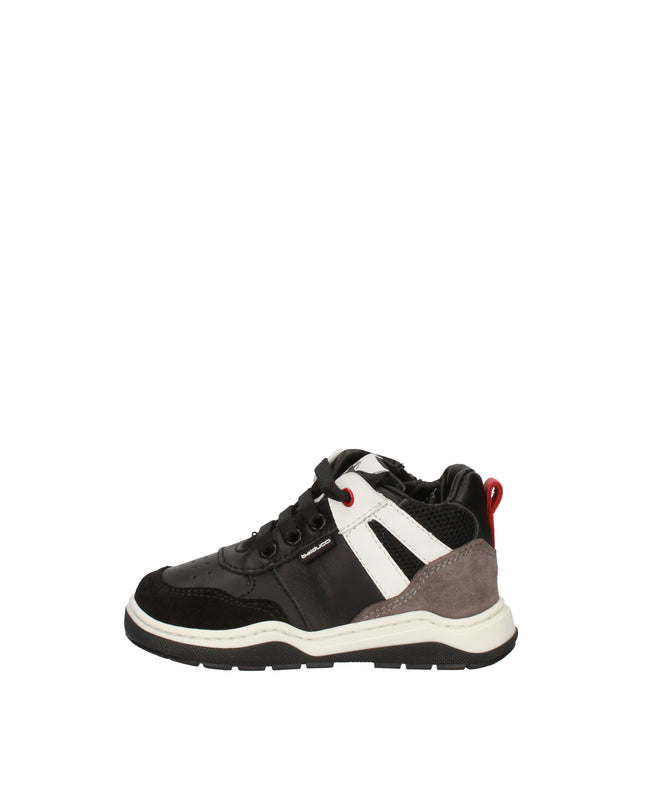 Balducci sneakers alte in pelle e tessuto