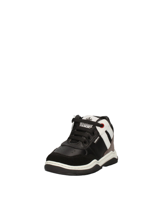 Balducci sneakers alte in pelle e tessuto