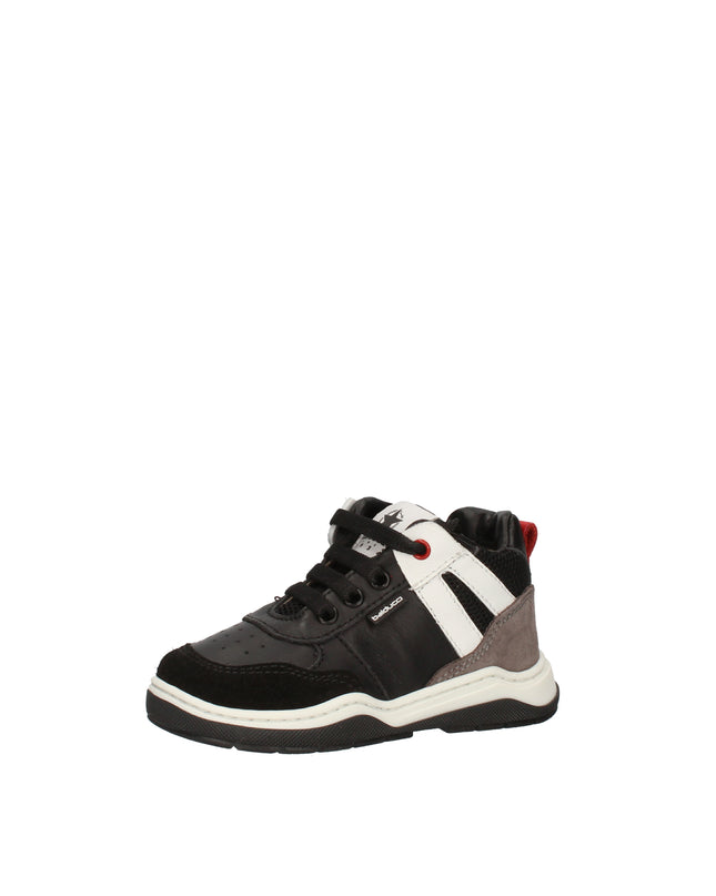 Balducci sneakers alte in pelle e tessuto