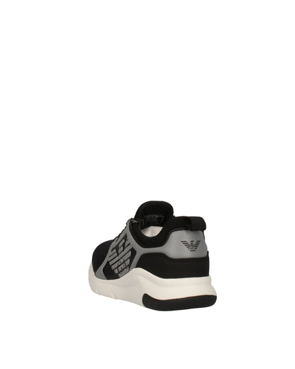 Ea7 sneakers in tessuto tecnico con logo aquila