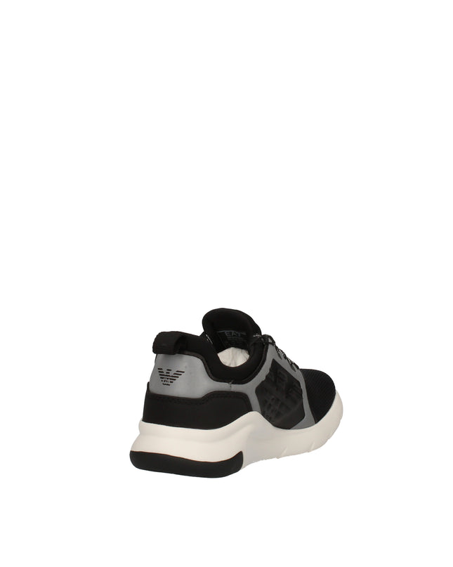 Ea7 sneakers in tessuto tecnico con logo aquila