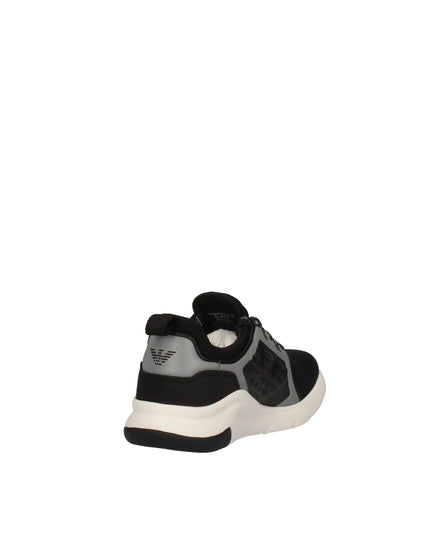 Ea7 sneakers in tessuto tecnico con logo aquila