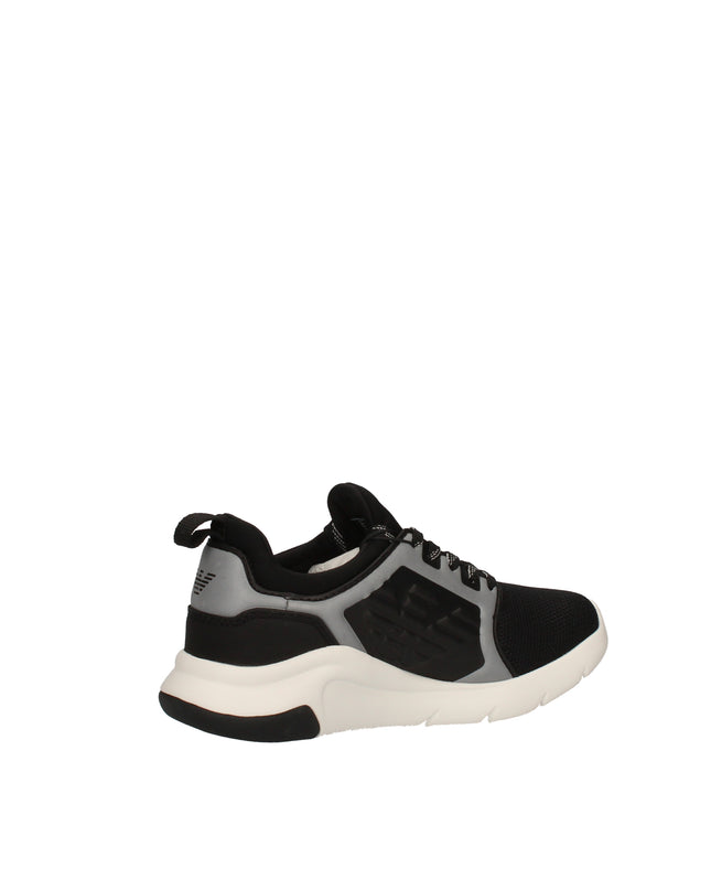 Ea7 sneakers in tessuto tecnico con logo aquila