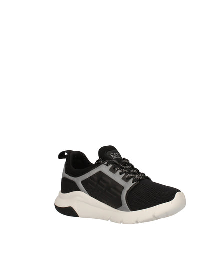 Ea7 sneakers in tessuto tecnico con logo aquila