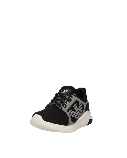 Ea7 sneakers in tessuto tecnico con logo aquila