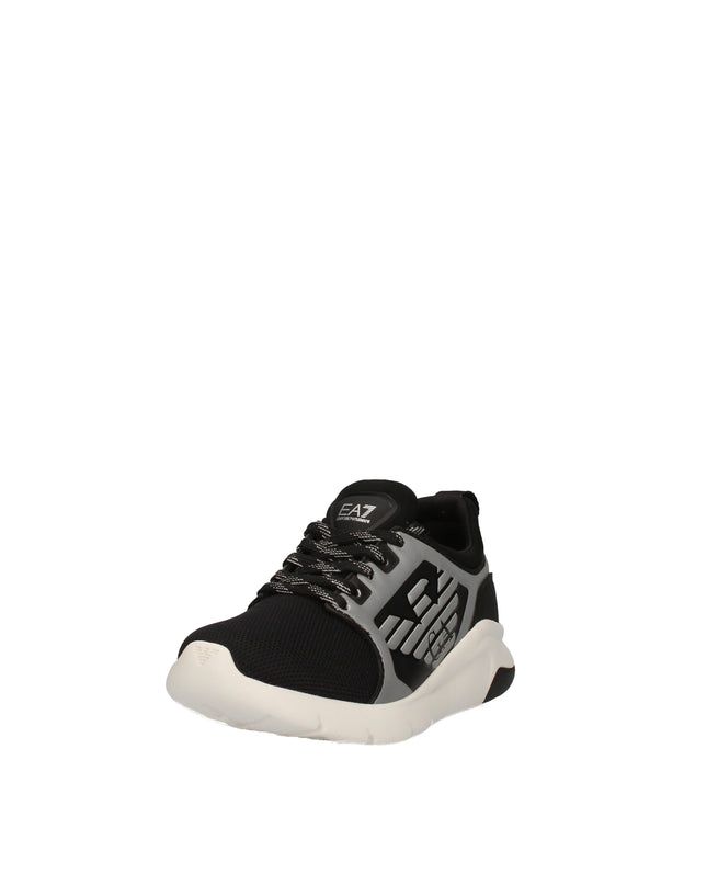 Ea7 sneakers in tessuto tecnico con logo aquila