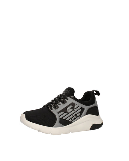 Ea7 sneakers in tessuto tecnico con logo aquila