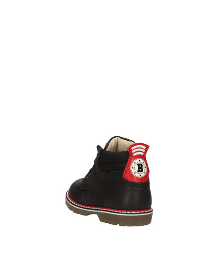 Balducci anfibi in pelle e tessuto con lacci e zip