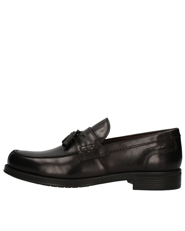 Stonefly mocassini in pelle con nappa