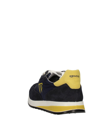 Igi&co sneakers in pelle e tessuto