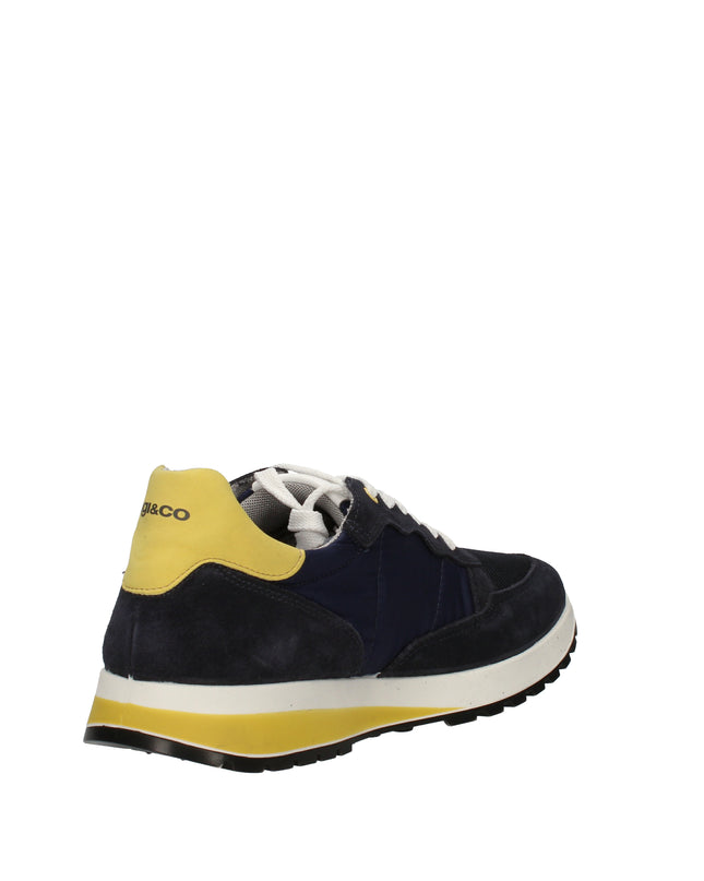 Igi&co sneakers in pelle e tessuto