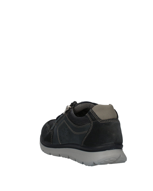 Enval Soft sneakers in pelle e tessuto con zip
