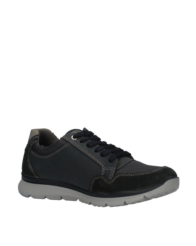 Enval Soft sneakers in pelle e tessuto con zip