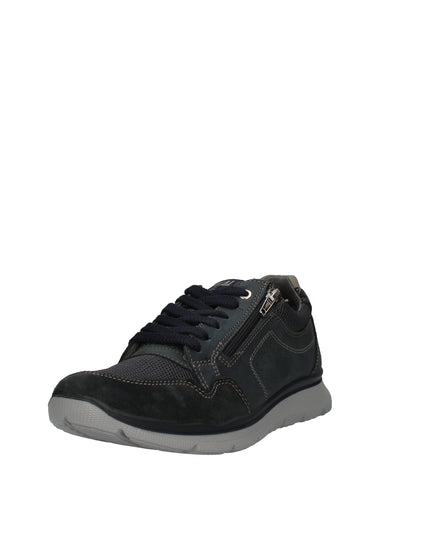 Enval Soft sneakers in pelle e tessuto con zip
