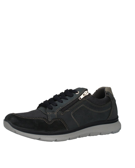 Enval Soft sneakers in pelle e tessuto con zip