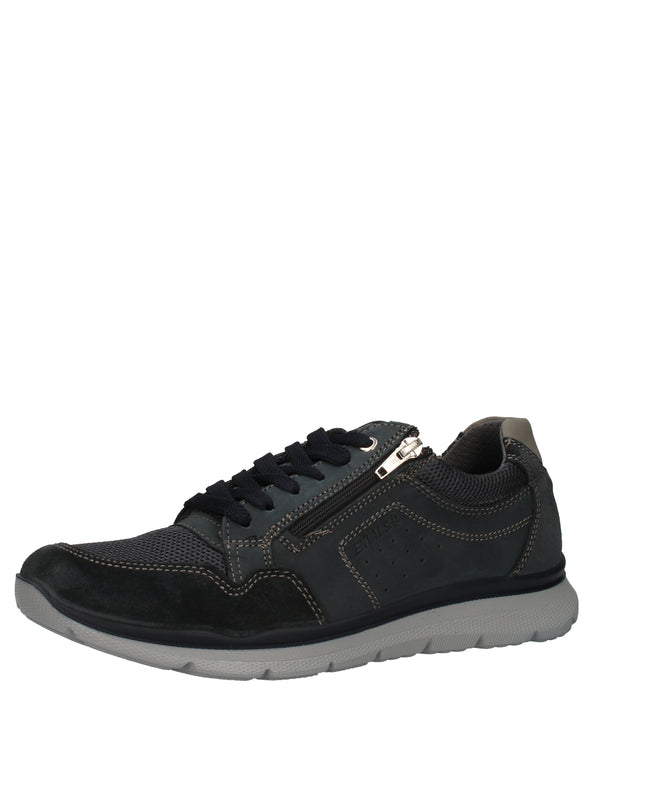 Enval Soft sneakers in pelle e tessuto con zip