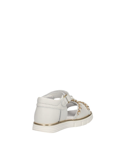 Balducci sandali con catena e fiore con chiusura a velcro