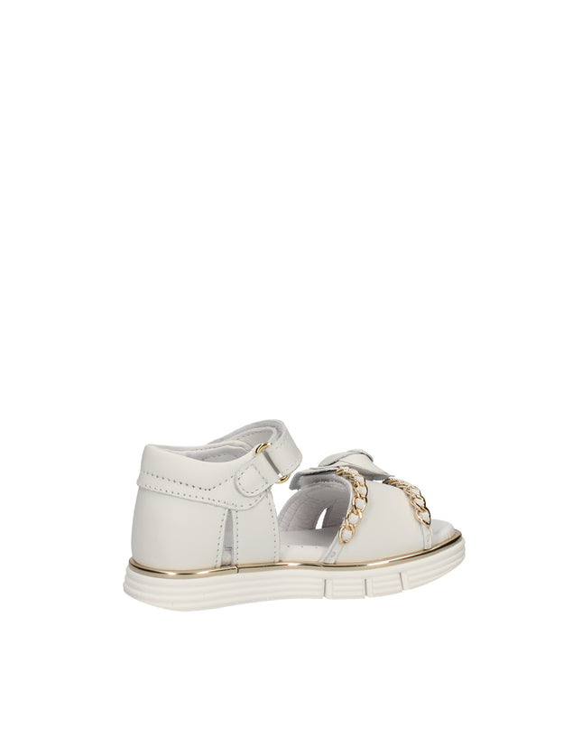 Balducci sandali con catena e fiore con chiusura a velcro