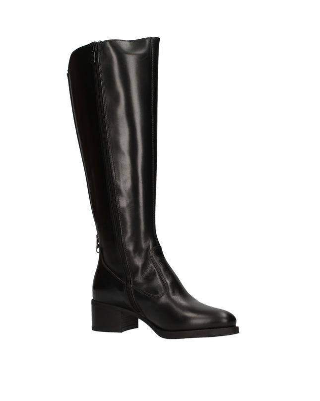 Nero Giardini stivali con elastico e zip