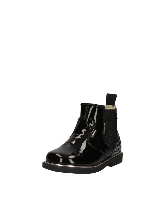 Balducci stivaletti chelsea lucidi con inserti a fantasia