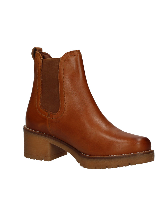 Pitillos stivaletti chelsea in pelle con tacco