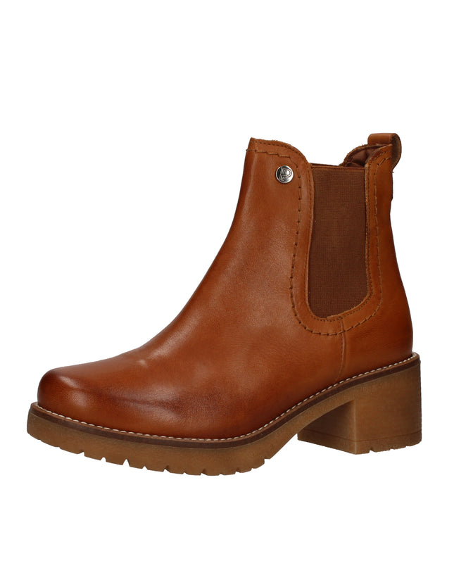Pitillos stivaletti chelsea in pelle con tacco