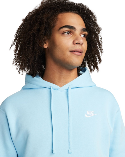 Nike Sportswear Club Fleece Felpa con cappuccio celeste