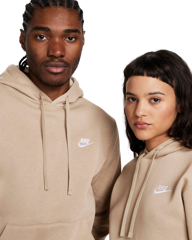 Nike Sportswear Club Fleece Felpa con cappuccio beige