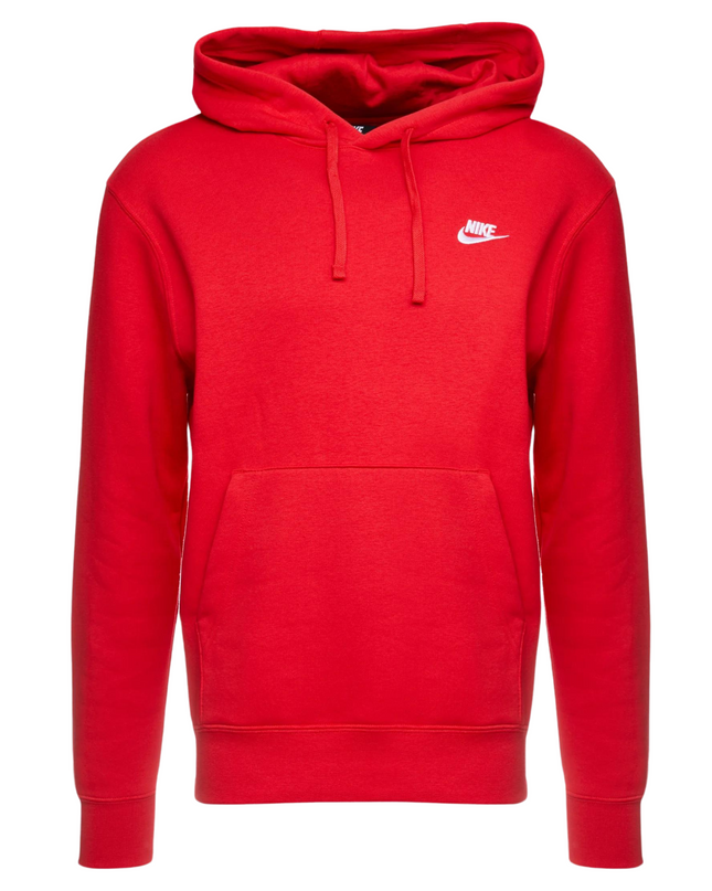 Nike Sportswear Club Fleece Felpa con cappuccio rosso