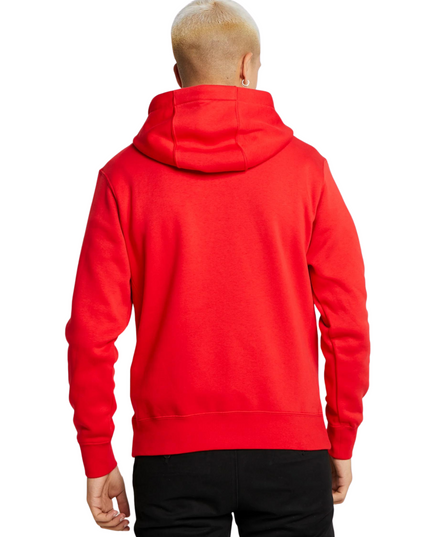 Nike Sportswear Club Fleece Felpa con cappuccio rosso