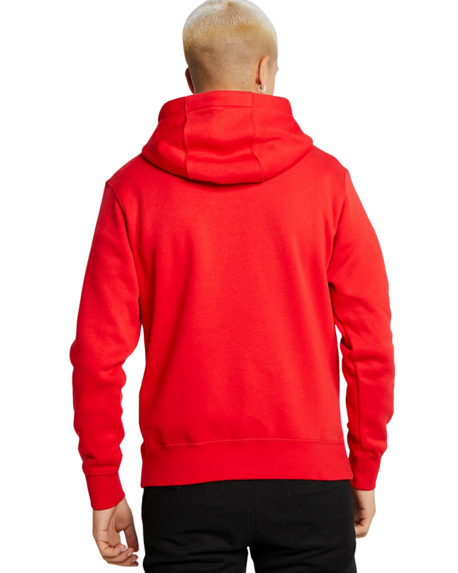 Nike Sportswear Club Fleece Felpa con cappuccio rosso