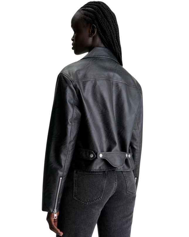Calvin Klein Giacca In Ecopelle Corta
