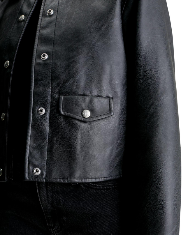 Calvin Klein Giacca In Ecopelle Corta
