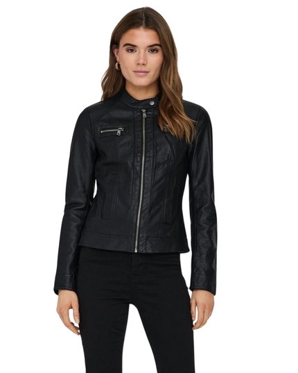 Only giacca biker ecopelle donna