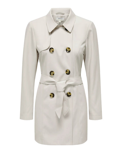 Only Trench Onlvalerie Donna Bianco