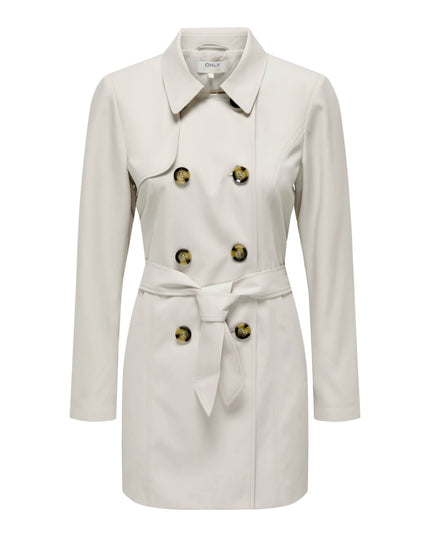 Only Trench Onlvalerie Donna Bianco
