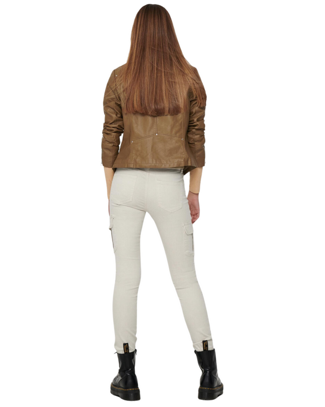 Only giacca in pelle donna