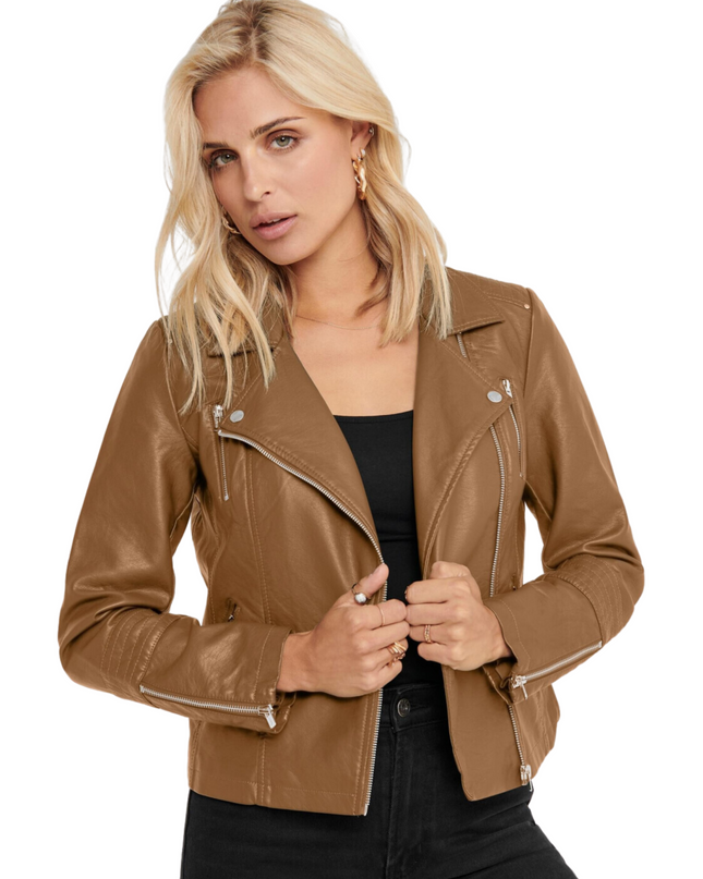 Only giacca in pelle donna