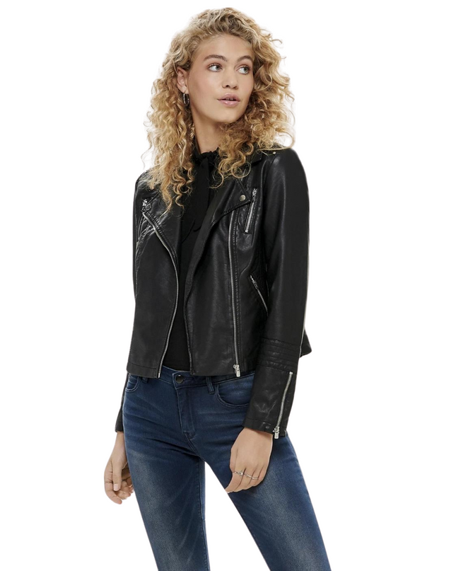 Only giacca in pelle donna