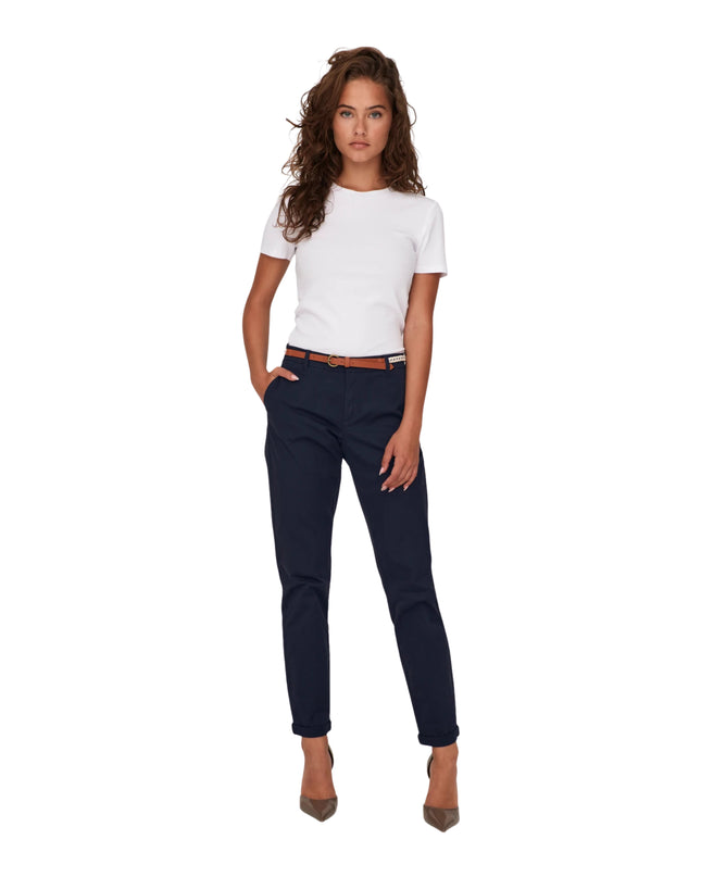 Only Pantalone Onlbiana Regular Fit Donna Blu