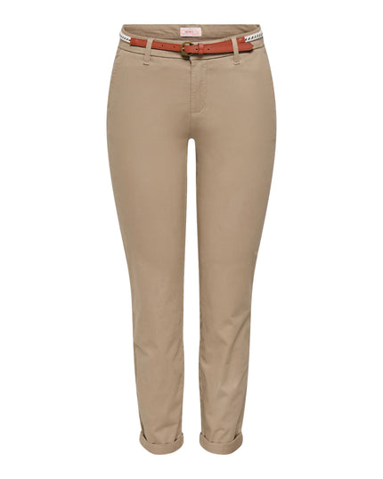 Only Pantalone Onlbiana Regular Fit Donna Marrone