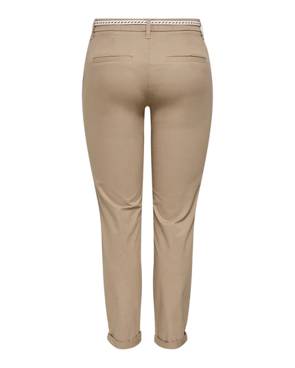 Only Pantalone Onlbiana Regular Fit Donna Marrone